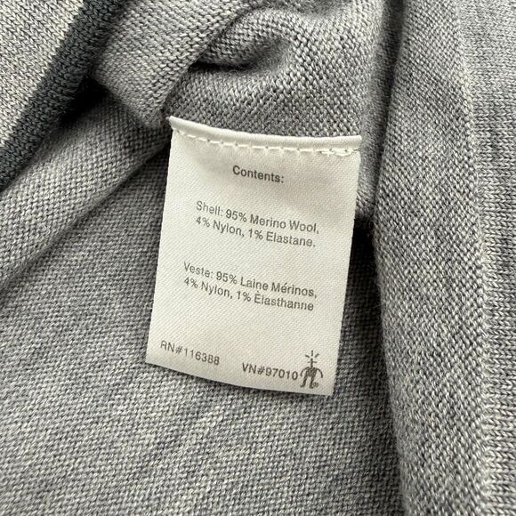 Smartwool Men's Merino Wool Half Zip Sweater Heather Gray XL - Picture 8 of 10